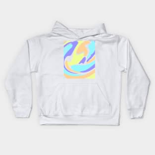 Colorful watercolor abstract texture art Kids Hoodie
